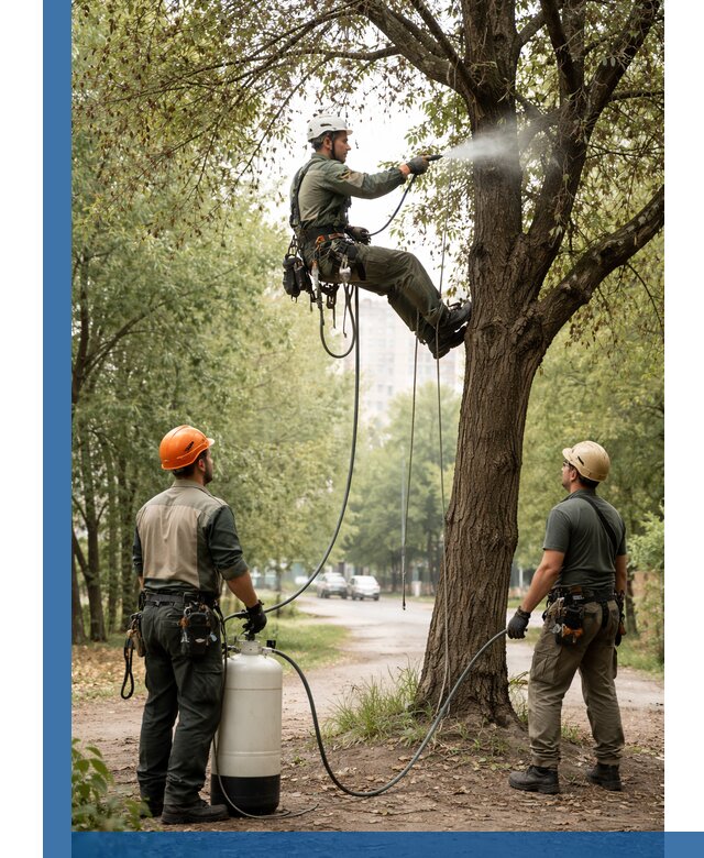 Обработка деревьев от вредителей в Южноуральске профессиональная защита