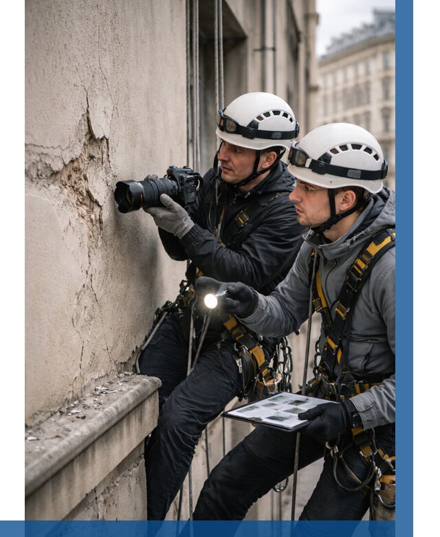 Фотофиксация дефектов фасада в Южноуральске от 4921 р. | ВЫСОТНИК-Жрк