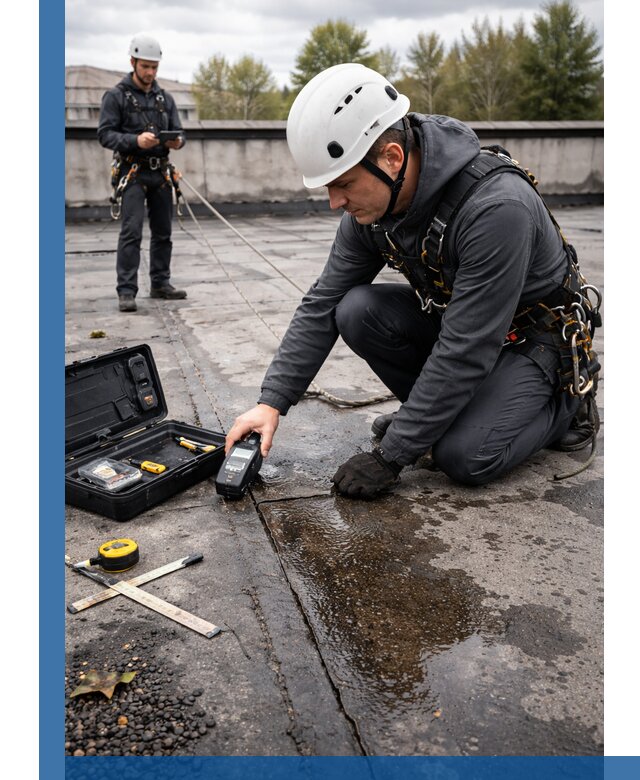 Обследование кровли на протечки и выявление дефектов в Южноуральске