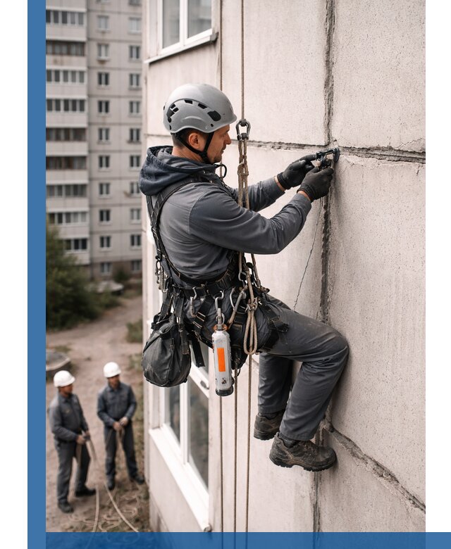 Обследование межпанельных швов и герметизация в Южноуральске