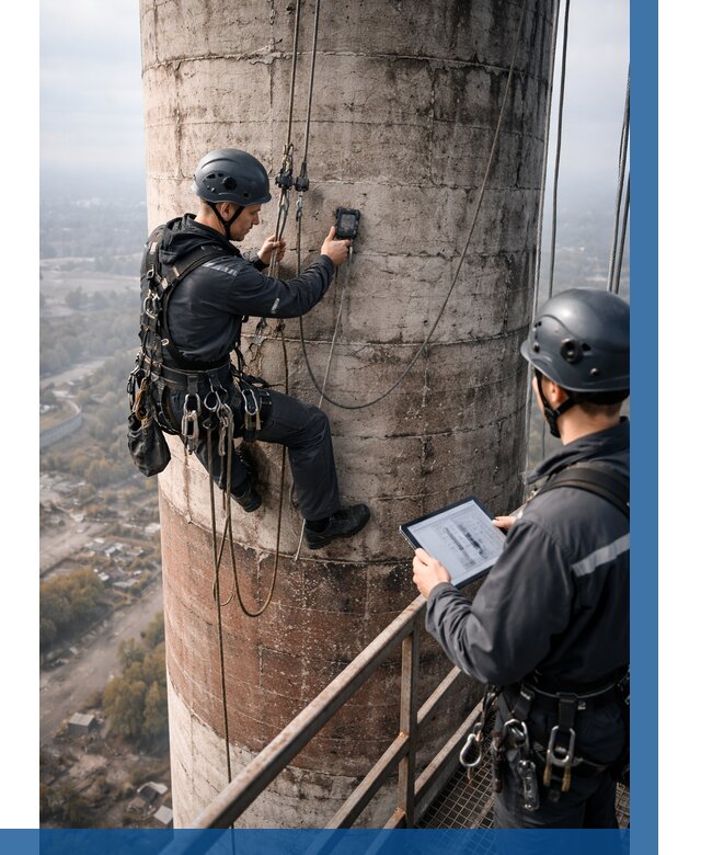Обследование дымовой трубы в Южноуральске от 8749 р. | ВЫСОТНИК-Жрк