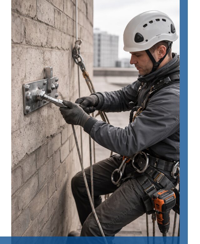 Установка анкерных точек в Южноуральске от 3828 р. | ВЫСОТНИК-Жрк