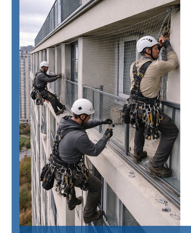 Профессиональный монтаж защитной сетки от птиц в Южноуральске